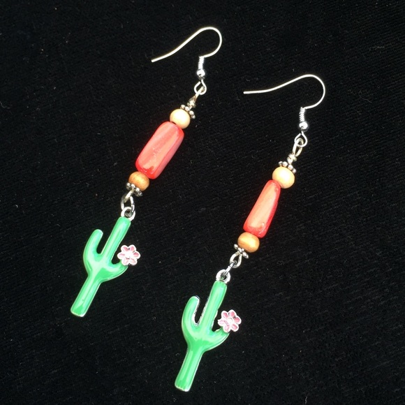 Cactus Drop Earrings - Picture 4 of 8